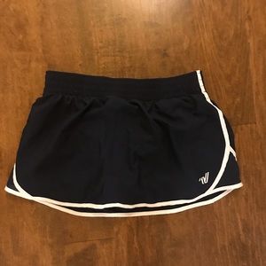 Varsity cheer navy and white skort